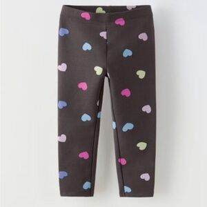 Zara Girl Heart Print Leggings